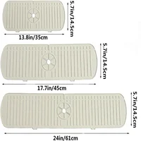 Tapis de vidange en Silicone, protection contre les éclaboussures d'évier de robinet de cuisine, tampon de vidange d'évier derrière le robinet, pour la protection du comptoir de cuisine et de la salle de bains 3