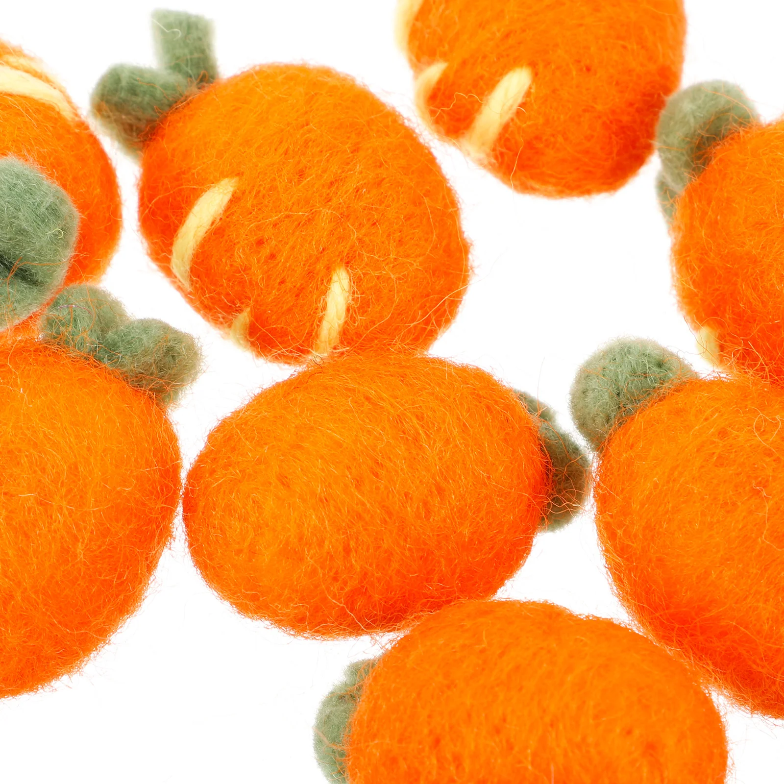 Carrot Birthday Party Decoration Felt Ornaments Clothing Ball Toy Wool Craft Decorations 8 Pcs