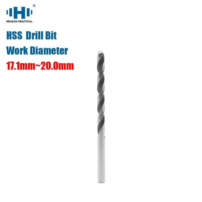 HENGXIN 17.1mm--20.0mm 10pcs /1pc  HSS Twist Fine Drill Straight Shank Drill Micro Straight Shank Wood Tools for Electric Drills