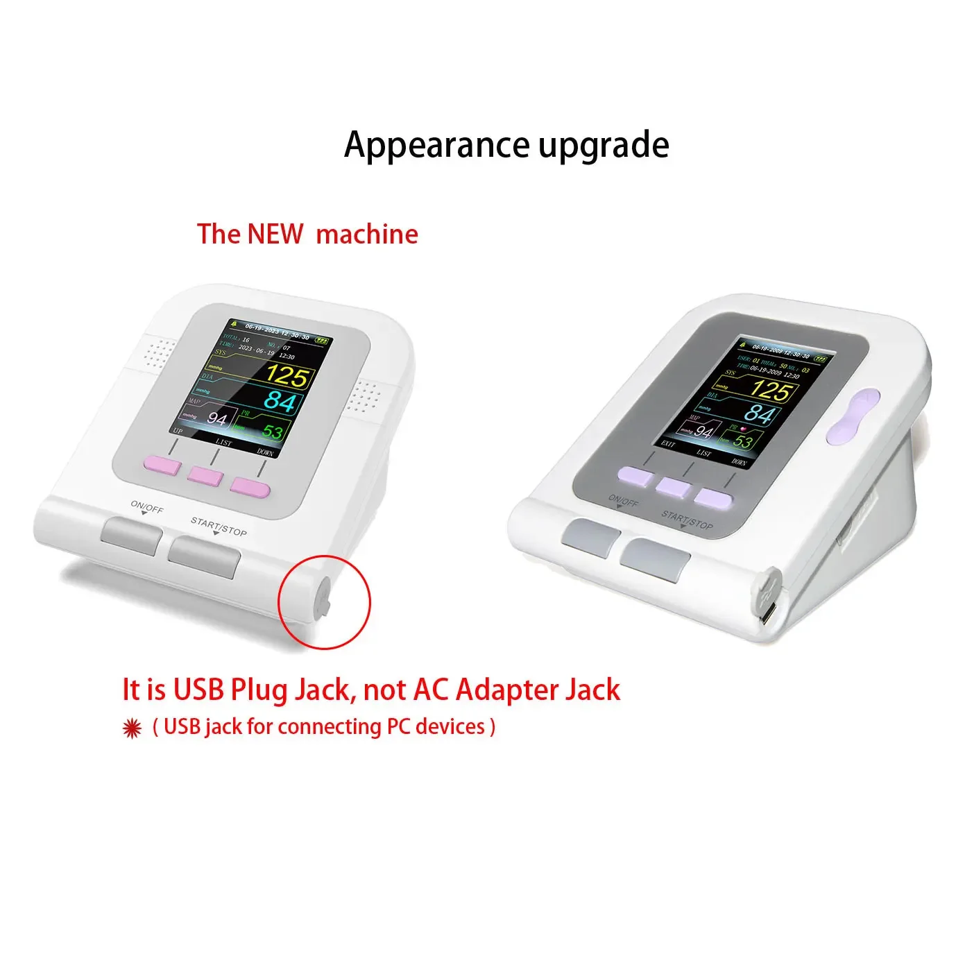CONTEC08A-VET Digital Blood Pressure Monitor Veterinary Digital Sphygmomanometer Animal NIBP+SPO2 Probe