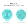 Multi Functional Silicone Shower Brush 2in1 Double-sided Long Handle Dual Use Body Brush Bathing Massage Back Exfoliating Tools 6