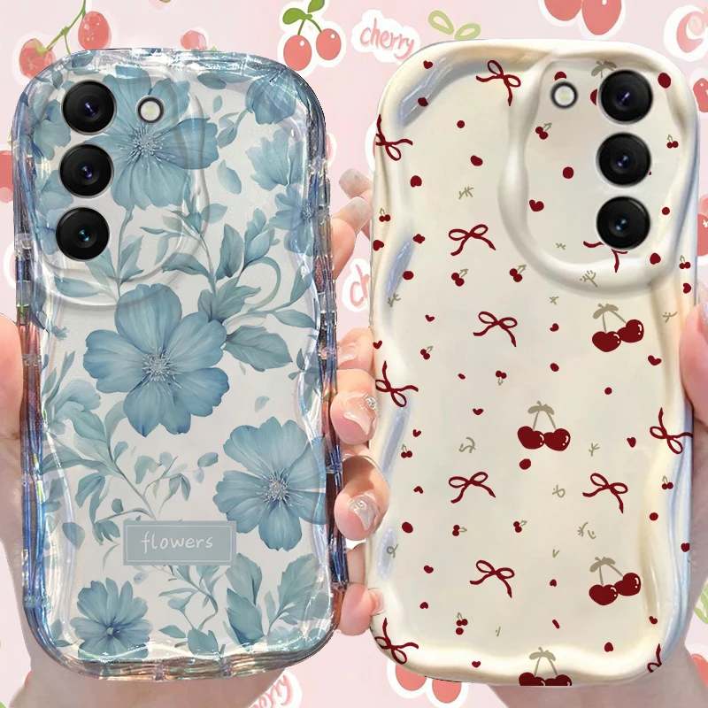 Adorable Bow Cherry Lichee Silicone Phone Case Cover