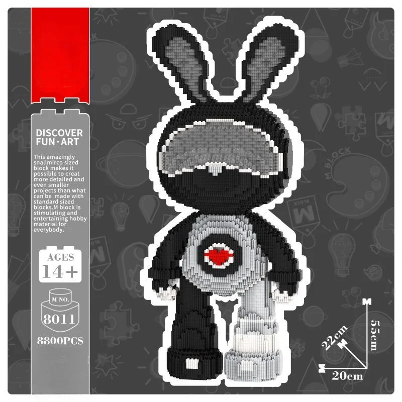 55Cm Mini Momo Interstellar Rabbit Tiny Particles Building Block
