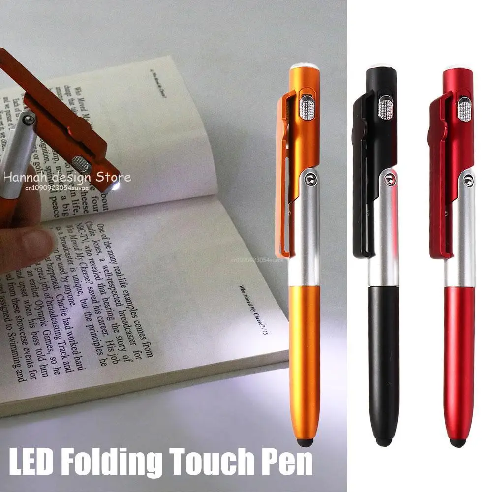 Office Multifunctional Night Reading Students Stationery Writing Pen Ballpoint Pen with LED Light Cellphone Holder Stylus multifunction pen ink ballpoint pen