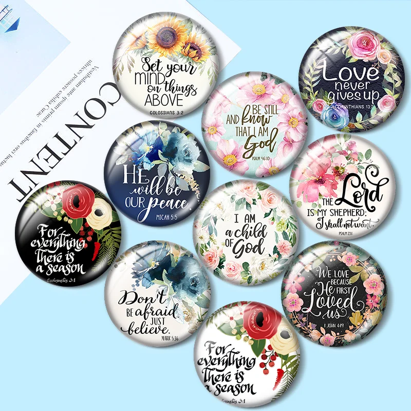 

Flowers Beautiful letters LOVE sunflower flowers 10pcs 12mm/16mm/18mm Round Photo Glass Cabochon Demo Flat Back Making findings