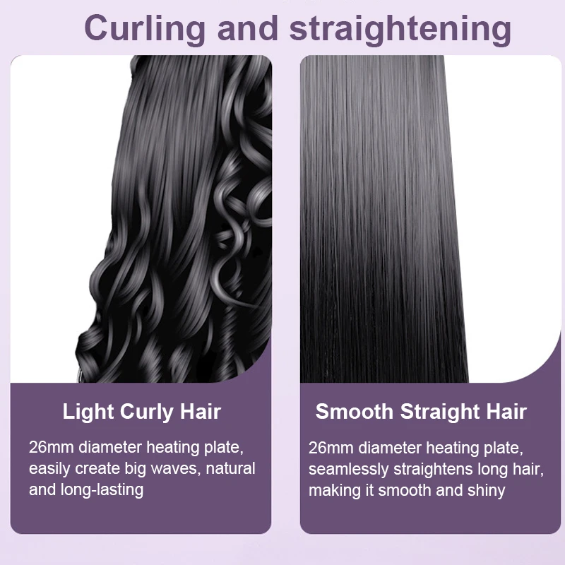 26MM Negative Ion Hair Straightener Twist Straightening Curling Iron Pro Anti-scald Ceramic Glaze Fast Heating Styling Flat Iron 3