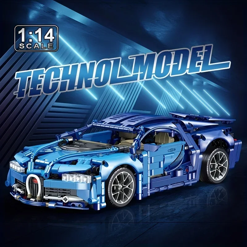 ToylinX Bluce Sports Car MOC Building Blocks Kit, 1:14 Scale Sports Car Model Toys (1259Pcs), Gift for Adults and Ki