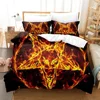 3D Printed Dark Satanic Bedding Set Duvet Cover Bedroom Comforter Covers Single Twin King ​Size Quilt Cover Home Textile 2/3PCS 2