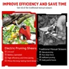 30MM Brushless Electric Pruning Shear 2 Gears Battery Puner Rechargeable Fruit Tree Bonsai Garden Tools For Makita 18V Battery 4