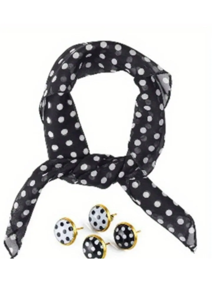Beelittle Années 50 Costume Femmes Accessoires Set Polka Dot
