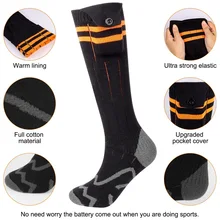  Winter warm Heated Socks Rechargeable Electric Heating Socks 3 Modes Thermal Foot Warmer For Men Women Outdoor Skiing Cycling 