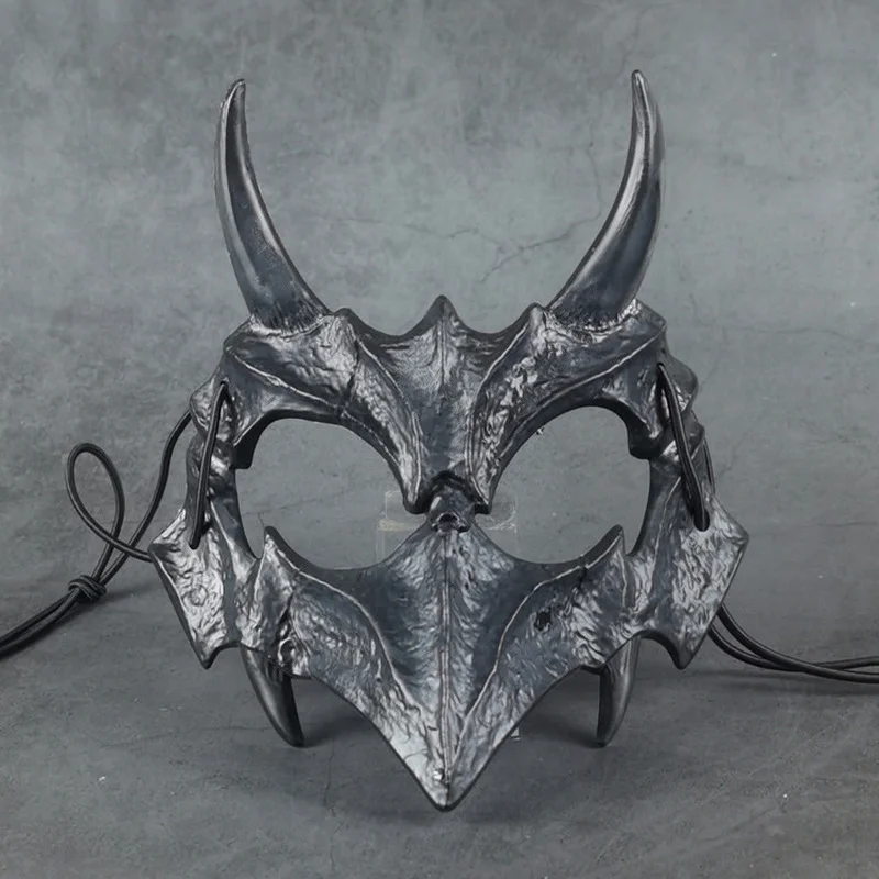 Animal Skeleton Mask Party Cosplay Props Japanese Anime Dragon God Skeleton Half Face Mask Halloween Stage Show Accessories