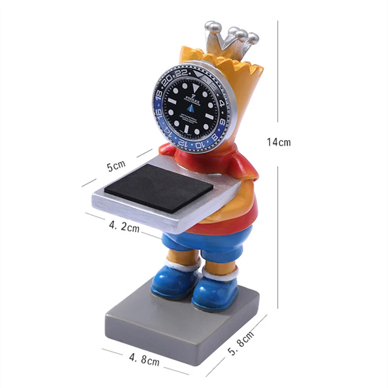 New Resin Watch Stand Cartoon Watch Bracket Fashion Box Case Clock Gift Organizer Home Decorations Holder Stand