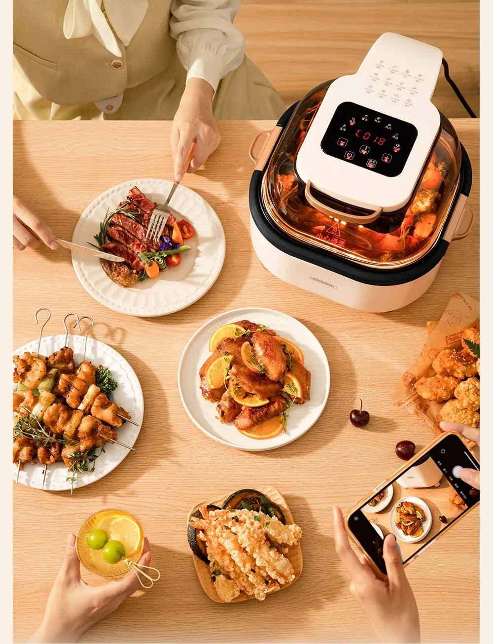 Description Picture 5 of itemHigh-grade air fryer household non-stick liner 6L large-capacity visual oven