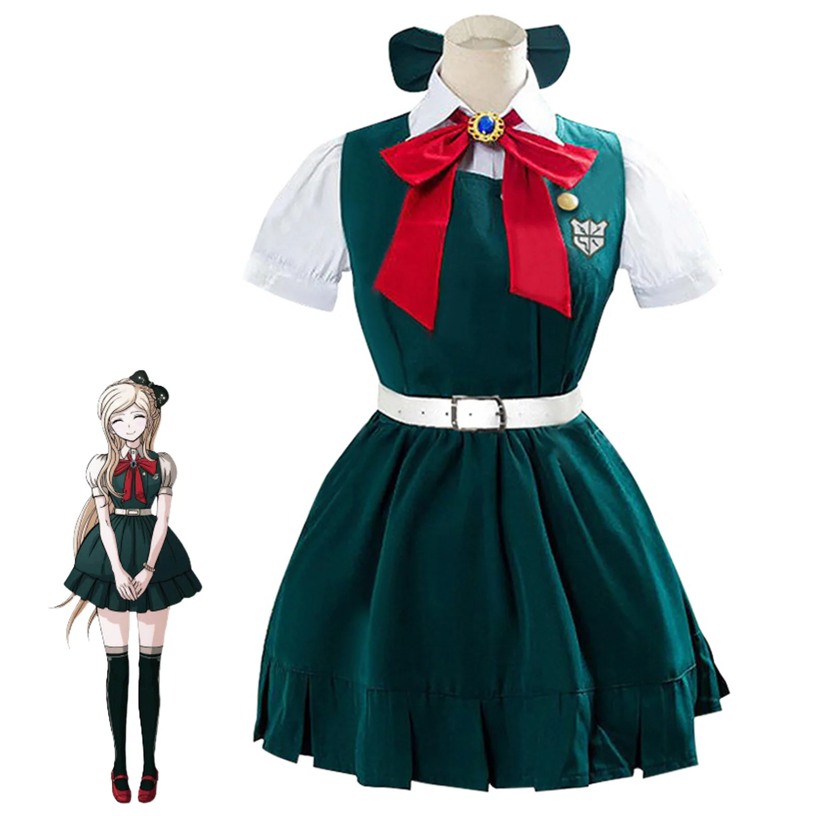 

Anime Sonia Nevermind Cosplay Costume Outfit 6Pcs Accessories Jk School Uniform Dress and Tie for Woman Halloween Clothing