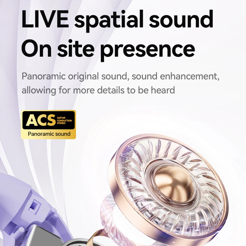 AI Translator Earbuds Bluetooth-Compatible 5.4 Translation Earphones 99% High Accuracy Translator Headphones for Travel Business