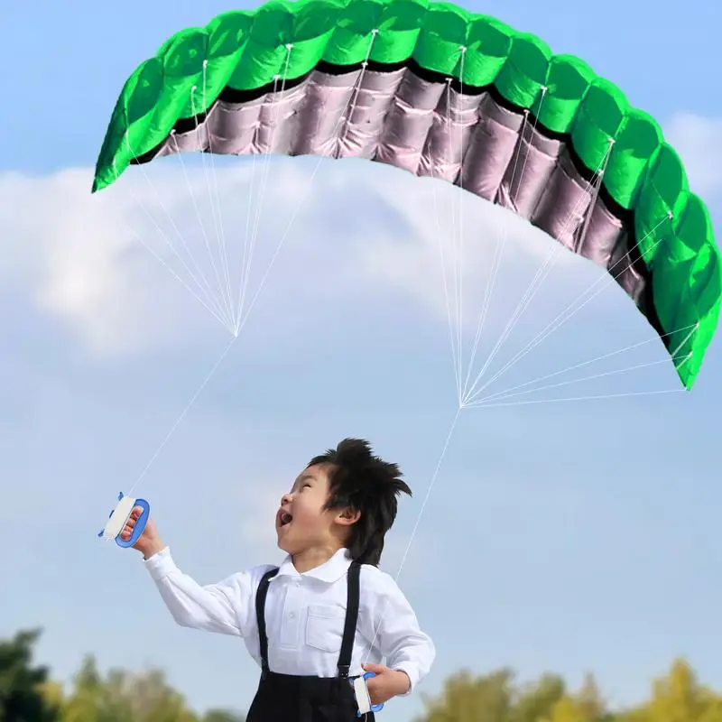 Stunt Kites For Adults 98inch Surfing Beach Flying Kite Outdoor Sports Fun Foldable Parachute Large Kitesurfing Training Kites 4