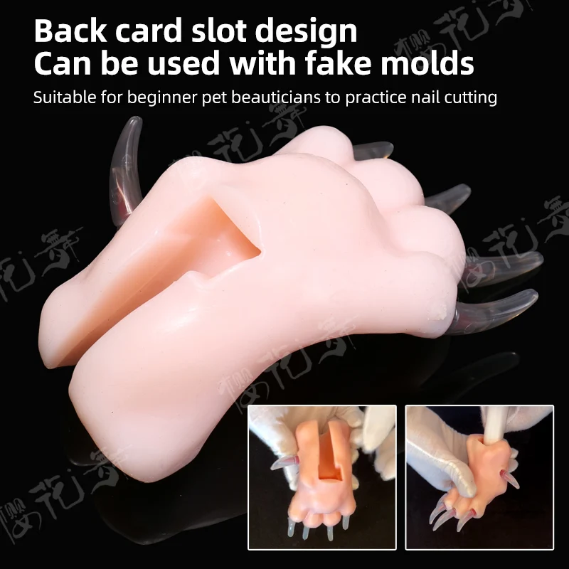 Silicone Simulation Dog Paw Teaching Model Pet Beauty School Practice Cutting Dog Nails