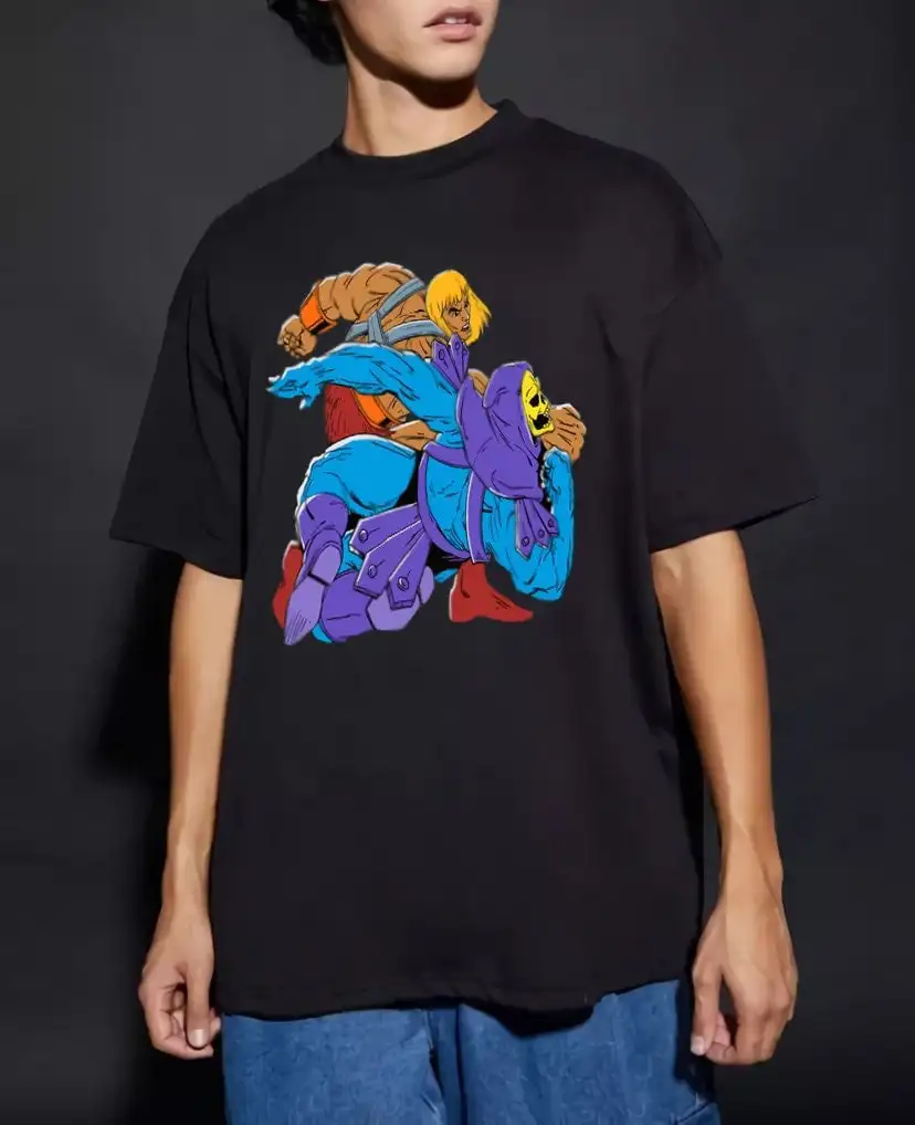 T-Shirt Unisex The Blonde Knight Returns, Skeletor He-Man, Masters Of The Universe, Grim Reaper Shirt