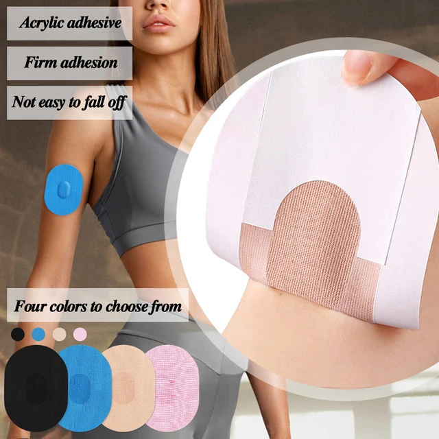 Sweatproof Sensor Adhesive Patch 10pcs Invisible Sensor Sticker Elastic Portable Self-Adhesive for Blood Glucose Moniton