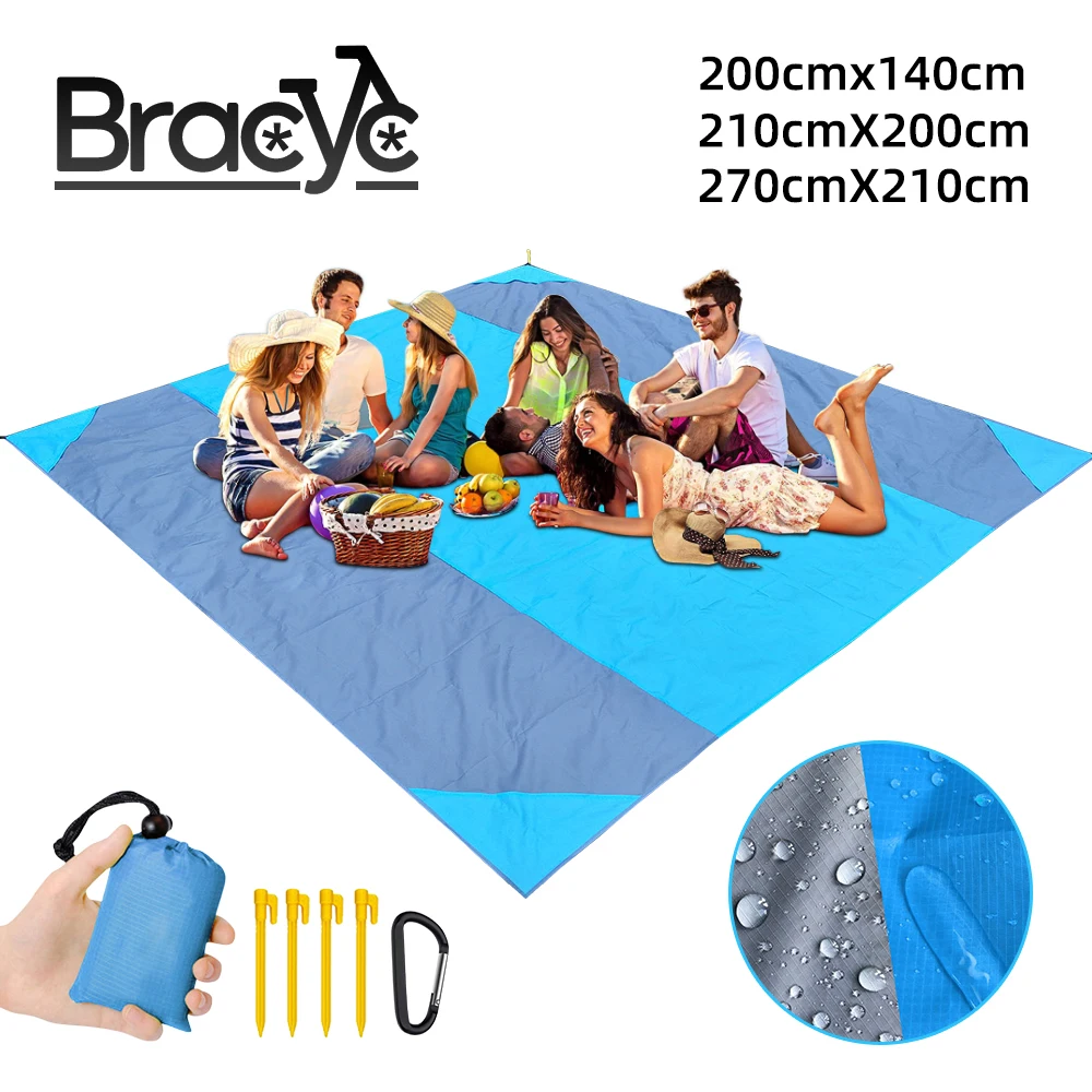 2.7 x 2.1m Extra Large Outdoor Camping Mat Beach Blanket Folding Sand