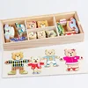 Little Bear Change Clothes Children's Early Education Wooden Jigsaw Puzzle Dressing Game Baby Puzzle Toys for Children Gift 6