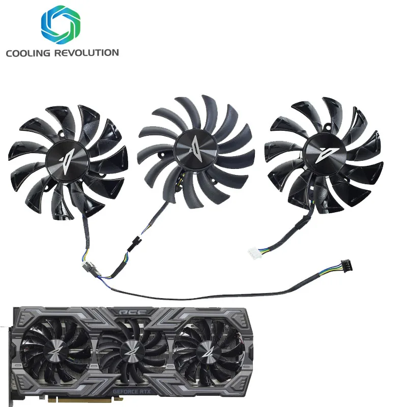 87Mm Ga92S2U Ga91S2U Dc12V 4-Pin Per Zotac Rtx 2070 Rtx 2080 Rtx 2080 Ti Pgf