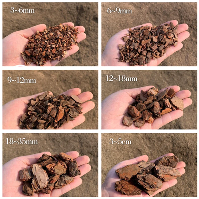 Corteza de pino fermentada de 500g, corteza Natural, todo tipo de plantas, plantación de raíces, humedad nutritiva, tierra nutritiva transpirable