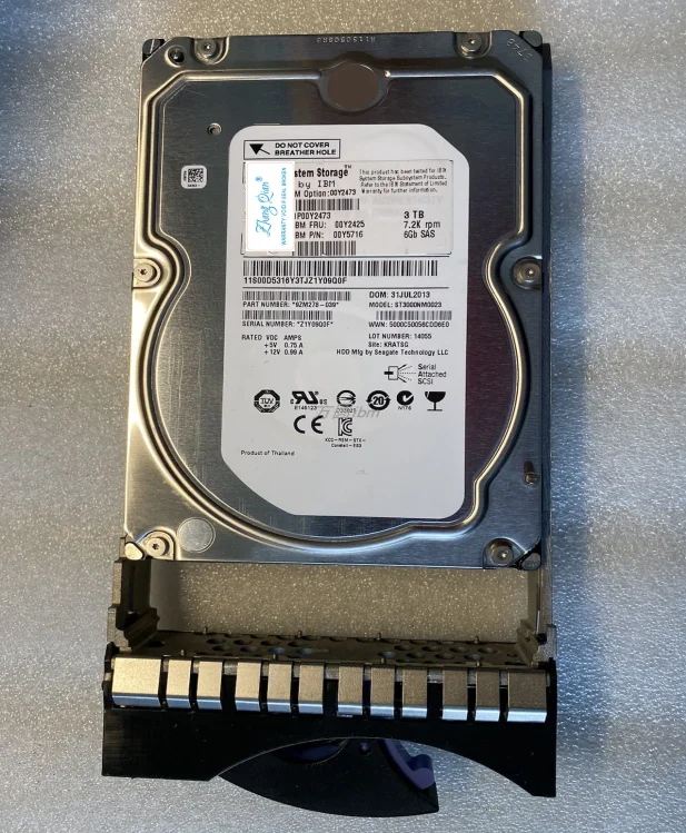 

Для IBM 00Y2425 00Y2473 00Y5716 3,5 3T 7,2 K сервер SAS V3500 V3700 3TB