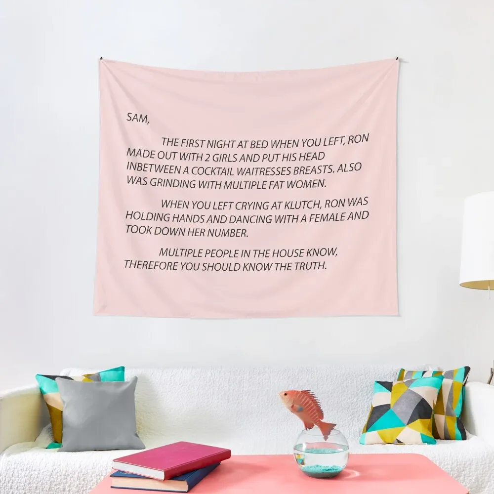 

pink letter to sam Tapestry Bedroom Deco Custom Wall Hangings Decoration Tapestry
