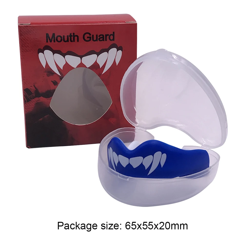 EVA Boxing Braces Mouthguard Portable Football Teeth Protector Lightweight Ultrathin Buffering Effect for Lacrosse Martial Arts