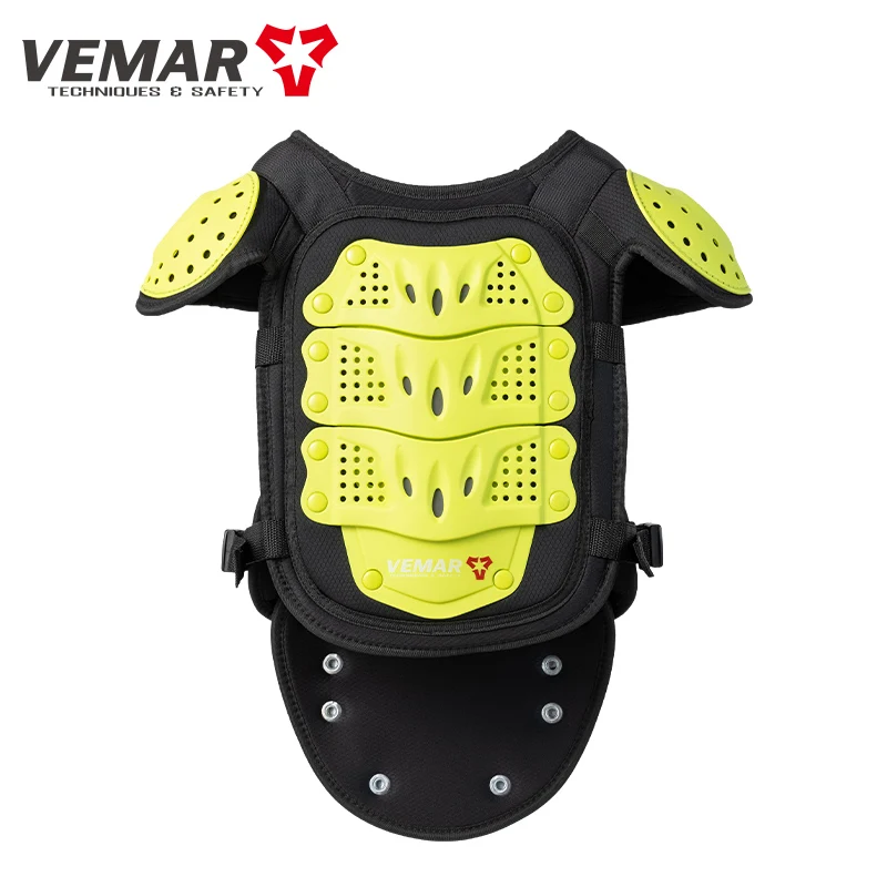 VEMAR Kids Motorcycle Body Armor Child Boys Girls Children Roller Skating Bike Sports Chest Spine Shoulder Protection Moto Armor