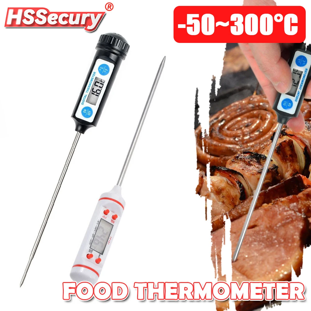 Electronic Digital Food Thermometer For Cake Candy Fry Bbq Food Meat