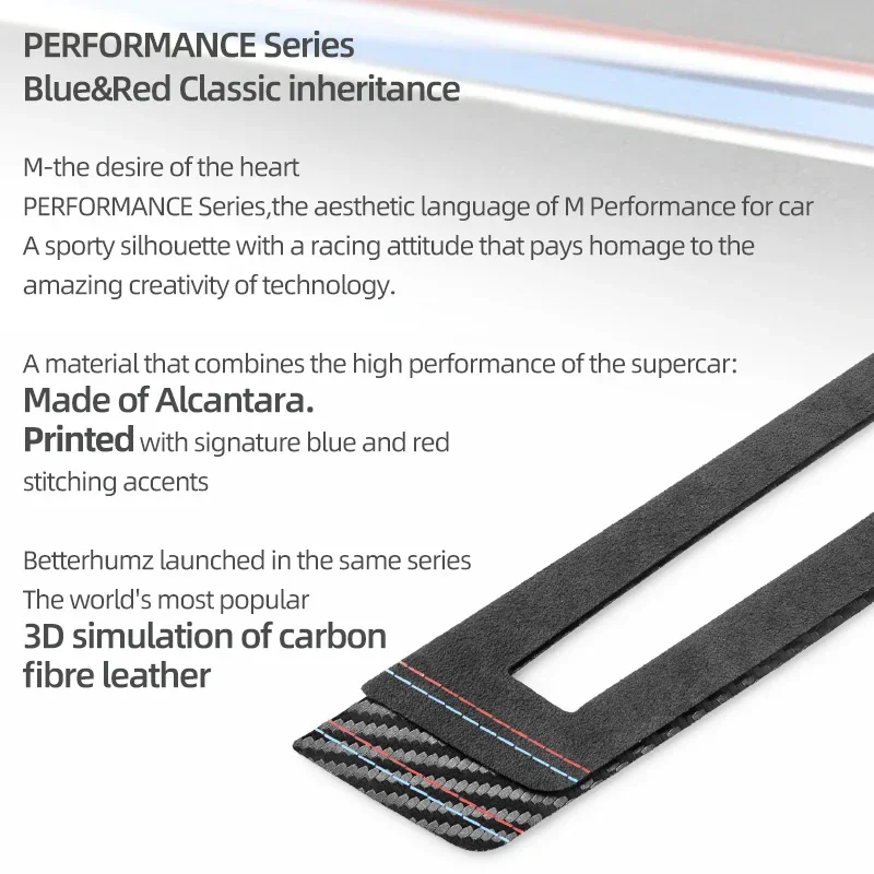 For BMW X5 E70 X6 E71 Made of Alcantara Center Console CD Panel Trim Frame Performance Sticker Car Interior Tuning Accessories
