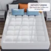 ELEMUSE Dual Layer 3 Inch Memory Foam Mattress Topper Queen Size, 2 Inch Cooling Gel Memory Foam Plus 1 Inch Down Alternativ 5