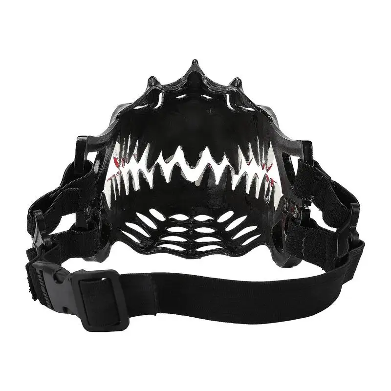 Halloween Dog Muzzle With Teeth Spooky Prop Large Teeth Dog Muzzle Spooky Prop For Halloween Adjustable Hilarious Werewolf