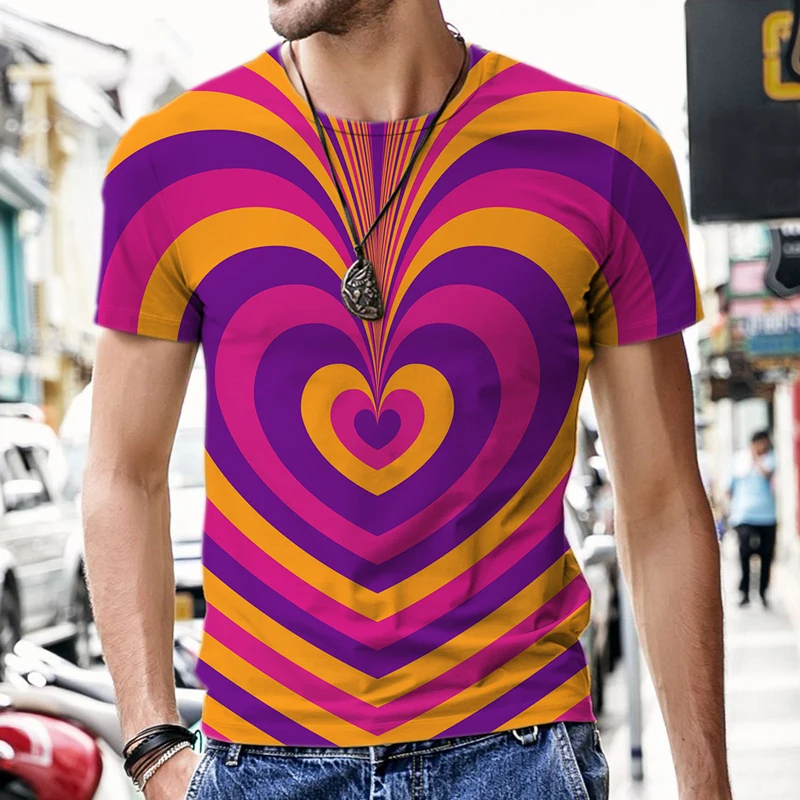 Vertigo Style Men's T-shirts Vortex 3d 