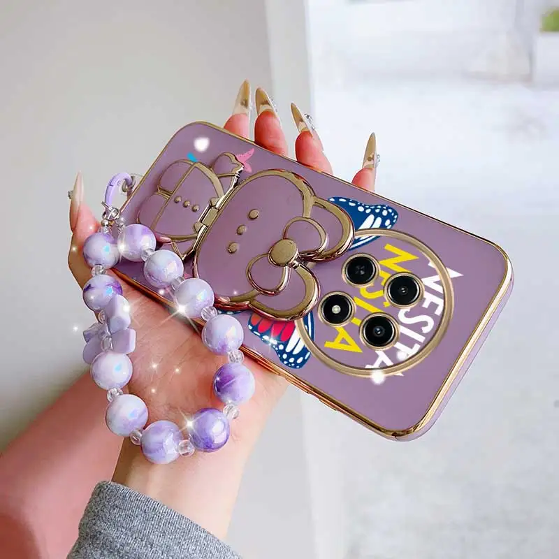 Dancing Butterfly Phone Case Set with Lanyard and Stand