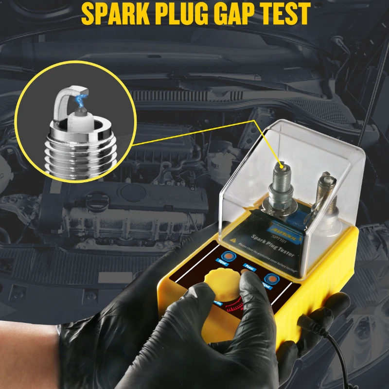 

Car Spark Plug Tester Ignition Testers Original AUTOOL SPT101 220V 110V Automotive Diagnostic Tool Double Hole Analyzer