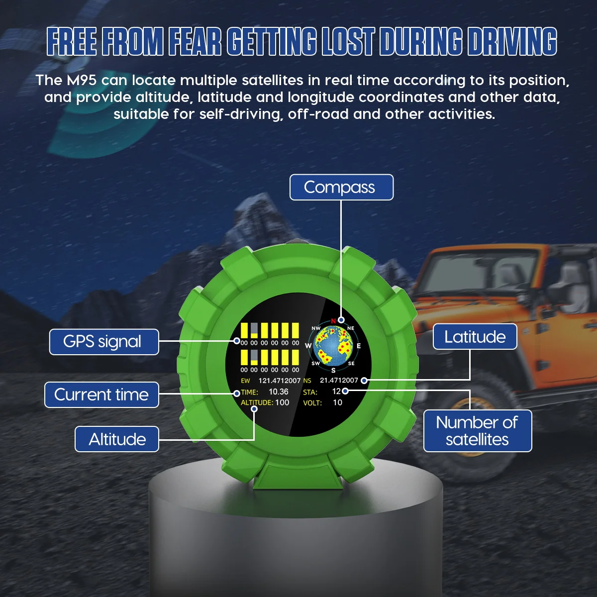 MRCARTOOL  ÷ GPS ٱ , 4x4 ڵ  跮,  溸, ε  跮 ħ, M95