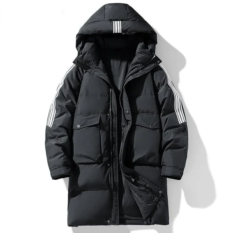 2024 New Women Down Jacket Winter Coat Female Mid Length Version Parkas Thick Warm Outwear Hooded Versatile Fashion Overcoat