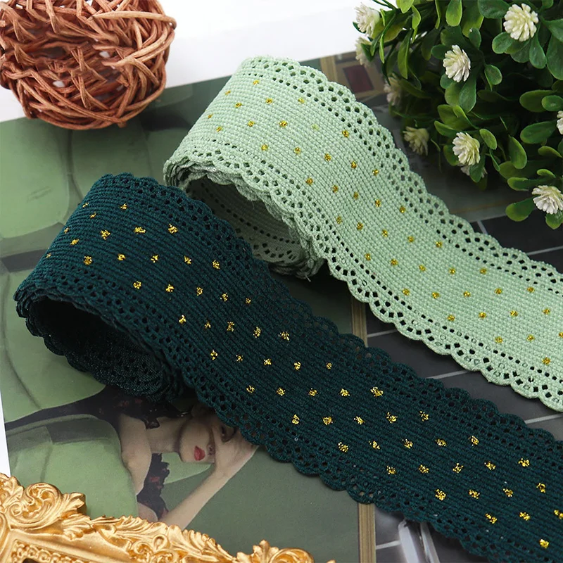 Nastri di velluto a coste di pizzo da 5 metri, artigianato per cucire, fiocchi per capelli, accessori per confezioni regalo, decorazioni per nastri natalizi