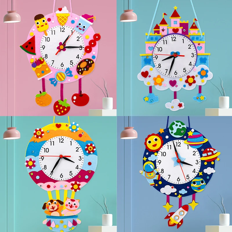 Niños Reloj Reciclable Para NiÃ±as Con Material Reloj Reciclable