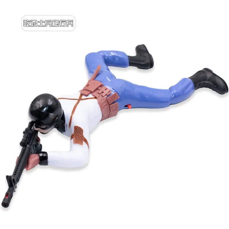 Spidered Soldier Man Electric Toys Jedi Crawler Bald Warrior Action Figures Crawling Soldier Shooting Gun For kid Halloween Gift 6