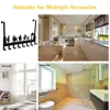 1PC Basketball Over-The-Door Hook Hanger with 8 Hooks - Dual-Mounted Coat Rack Organizer for Living Room/Home Decoration 5