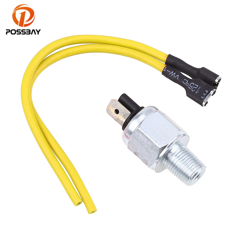 POSSBAY 1Set 10mm Bolt Motorcycle Hydraulic Brake Stop Lights Switches