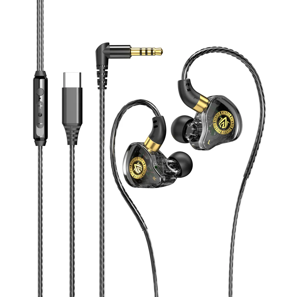 High-Performance Wired In-Ear Headphones for Sports & Gaming, Type C Interface