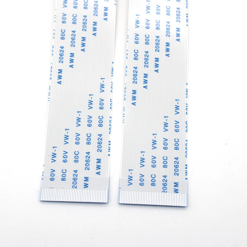 FFC FPC AWM 20624 80C 60V VW-1 A B 타입 플랫 플렉시블 케이블, 30 40 50 60 핀, 0.5mm 피치, 60 100 150 200 250mm, 10 개