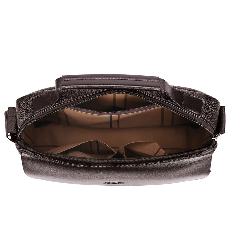 Men's Crossbody Bag Horizontal Style Casual Handbag Fashion Business Large Capacity Bag