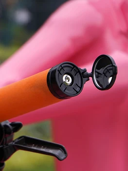 Specchietto Convesso per Manubrio Bici, Regolabile e Rotante, Universale per MTB e Bici da Strada